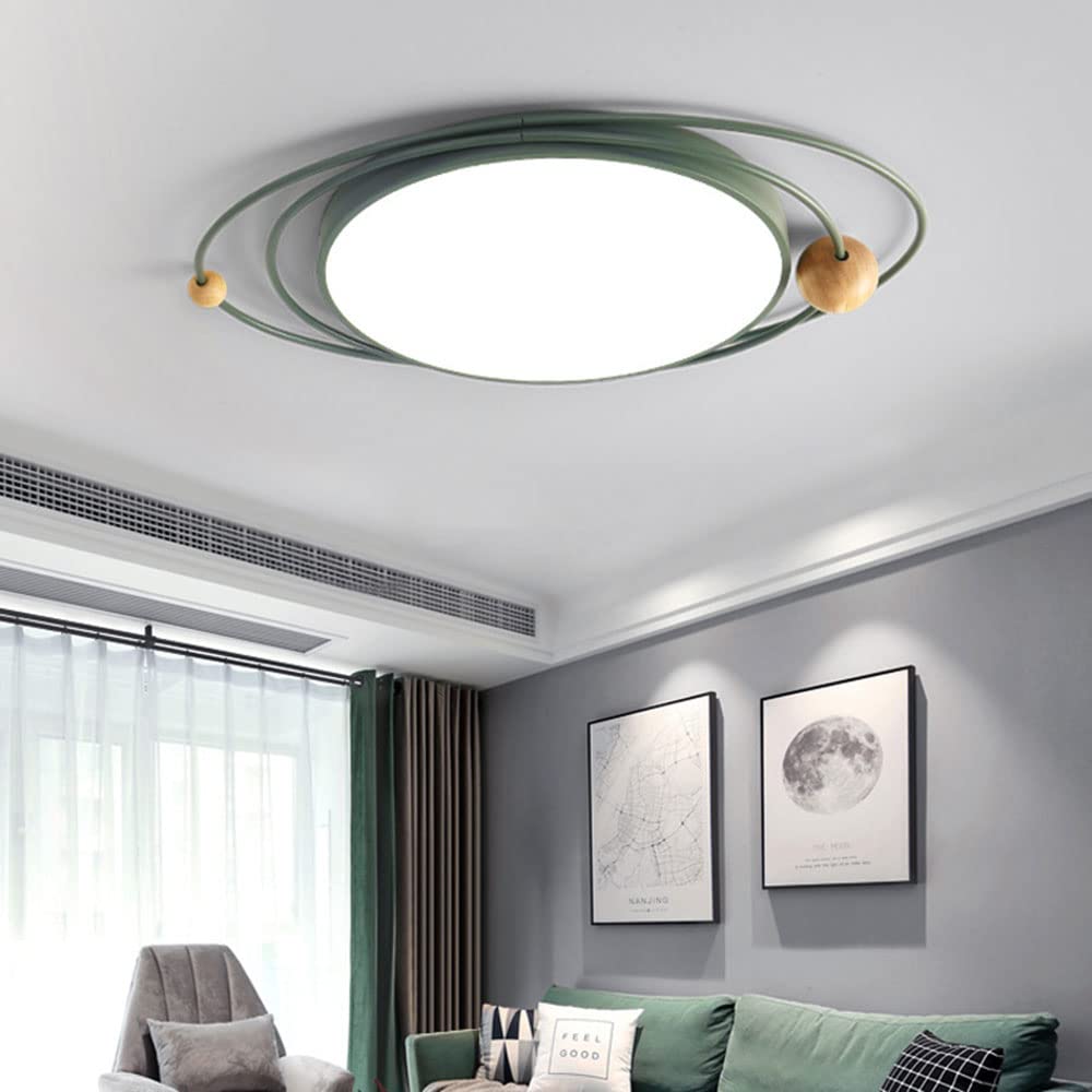 Nordic Macaron LED Ceiling Light - Modern Round Flush Mount Lighting Fixture with 3000K Warm White Light - Ultra Thin Surface Mount Design for Living Room, Bedroom, Kitchen, and Hallway - Perfect for Home, Office, and Commercial Spaces