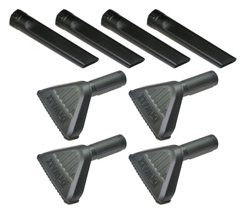 DeWalt DC500 4-Piece Nozzle & Crevice Tool Set for Air Compressors - Perfect for Dusting, Cleaning Tight Spaces & Auto Detailing