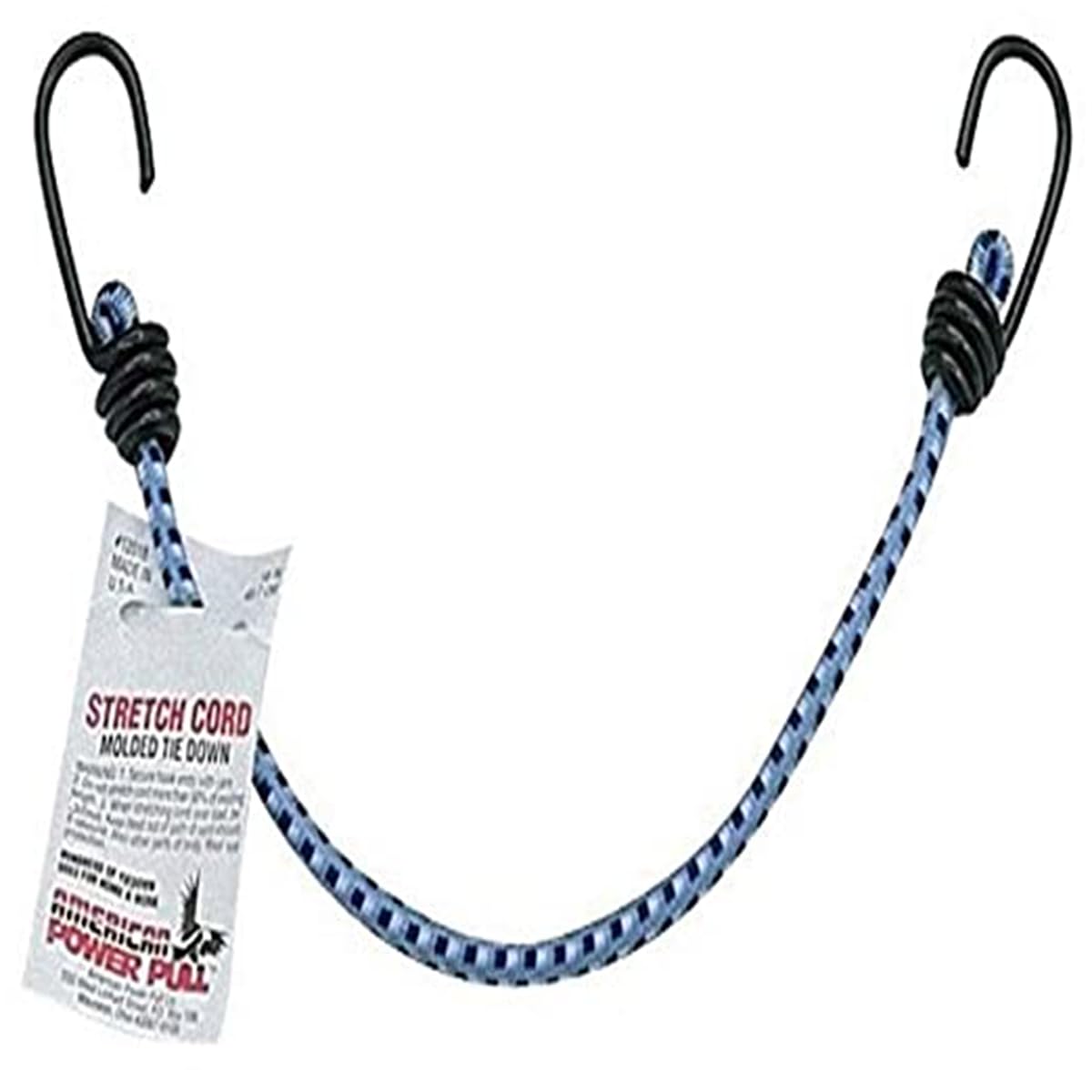 American Power Pull-18 Elastic Stretch Cords (12018) - 18 Inch Standard Resistance Bands for Home Workouts, Physical Therapy & Fitness Training
