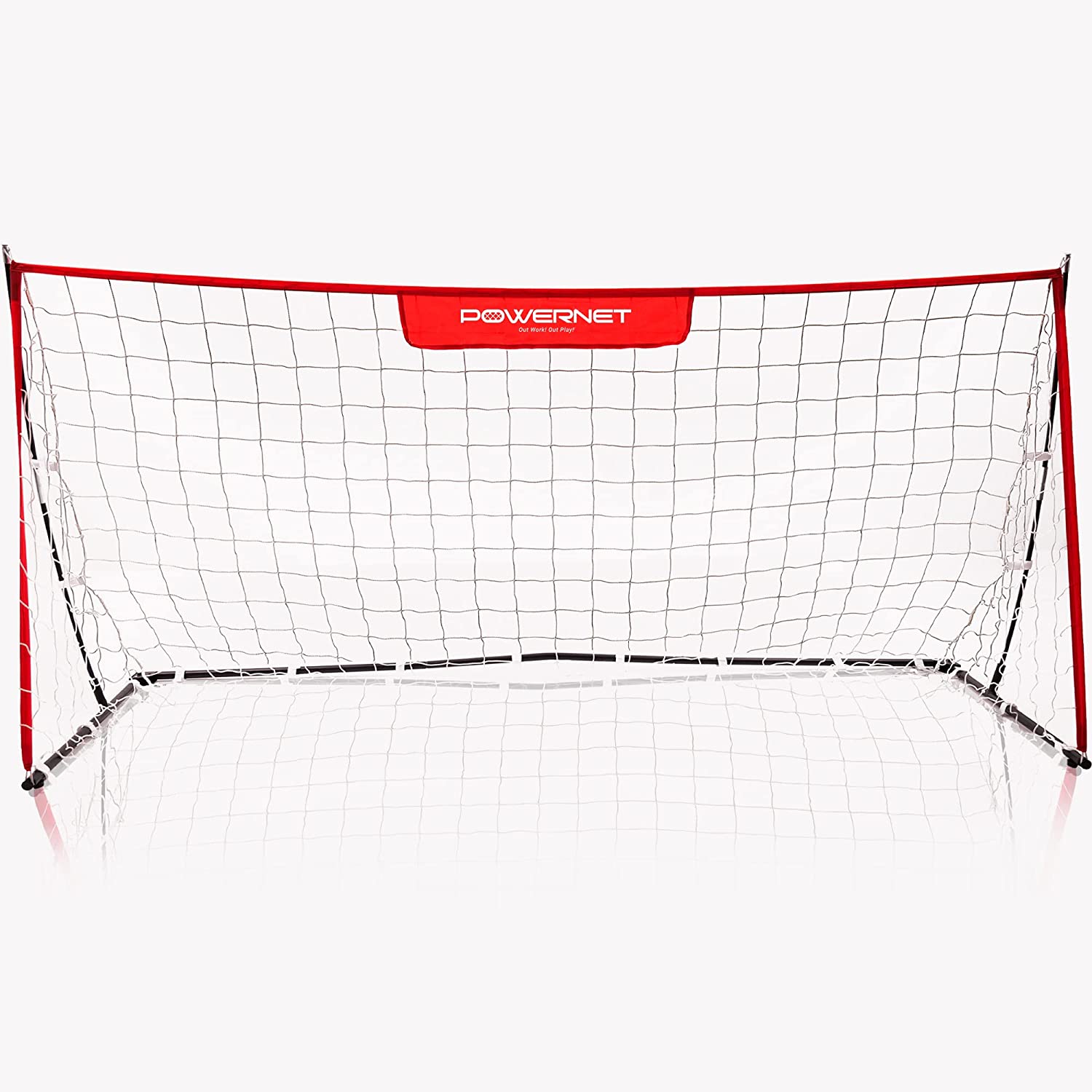 Lightweight Powernet Soccer Goals with Sandbags - 3 Sizes for Kids, Teens & Adults - Perfect for Backyard, Training & Practice Sessions