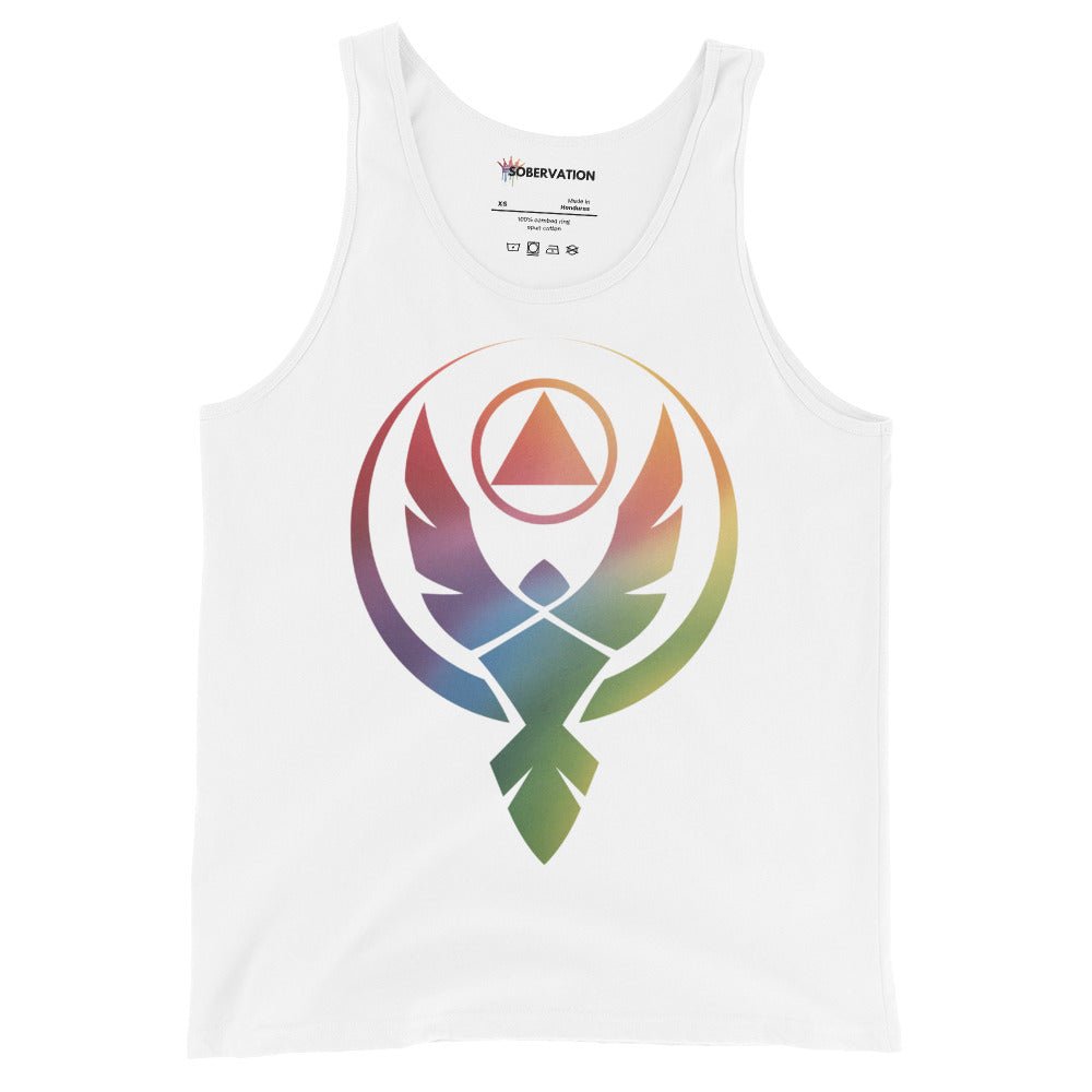 Phoenix Reborn Pride Edition Men's Tank Top - Lightweight Breathable Workout Shirt for Gym, Running & Summer Outdoor Activities