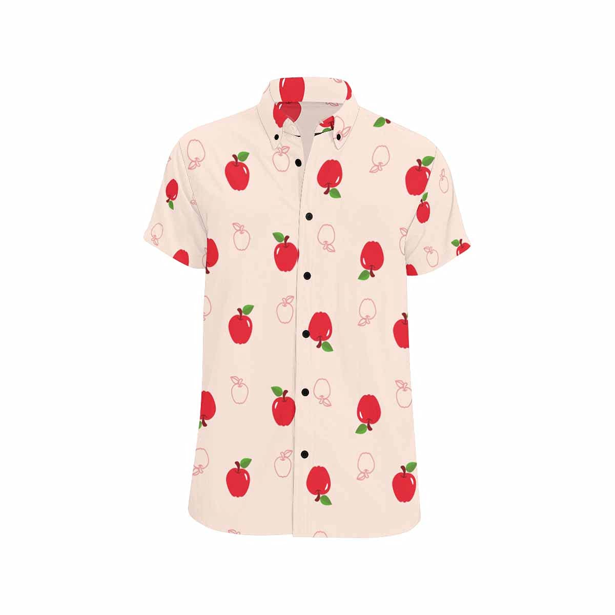 InterestPrint Men's Hawaiian Fried Potatoes Loose Fit Short Sleeve Shirt - Summer Casual Beach Wear & Vacation Shirt for Tropical Outfits