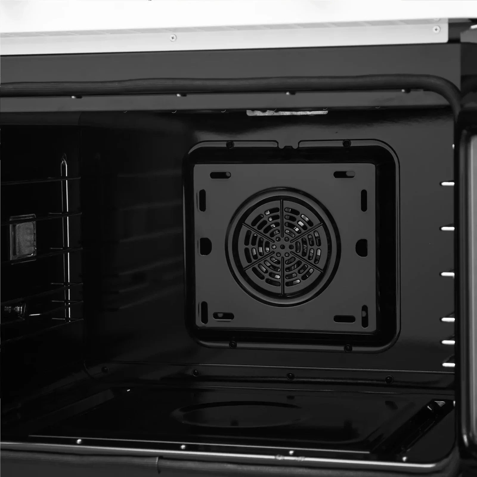 Forno Asti 30 Inch Double Electric Wall Oven with French Doors - White & Antique Brass Trim (Model FBOEL1340 30WHT) | Perfect for Modern Kitchens, Baking, and Entertaining