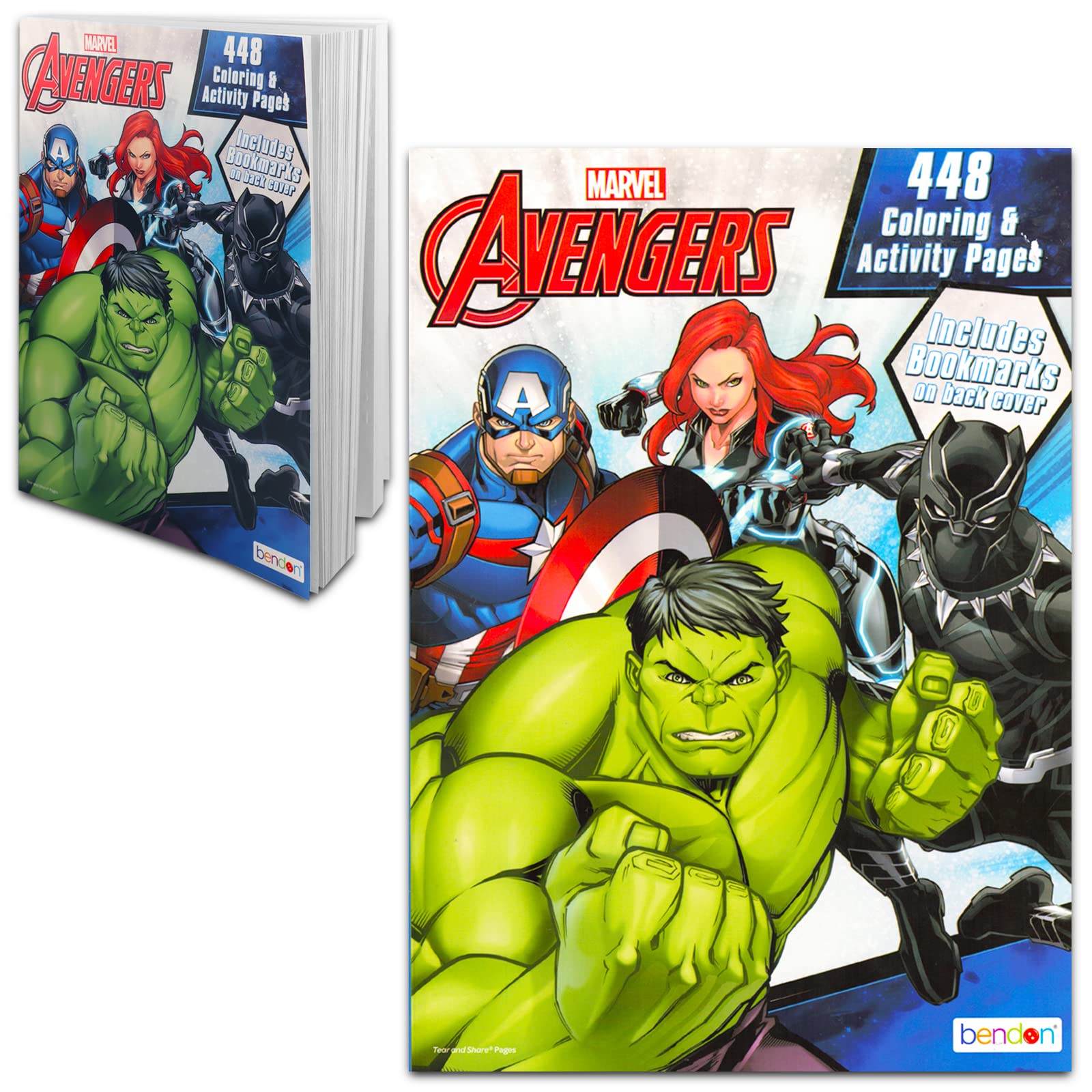 Marvel The Mighty Avengers Coloring Book - 400 Pages of Superhero Fun for Kids & Adults | Stress Relief, Birthday Gifts, Party Favors, Creative Art Therapy