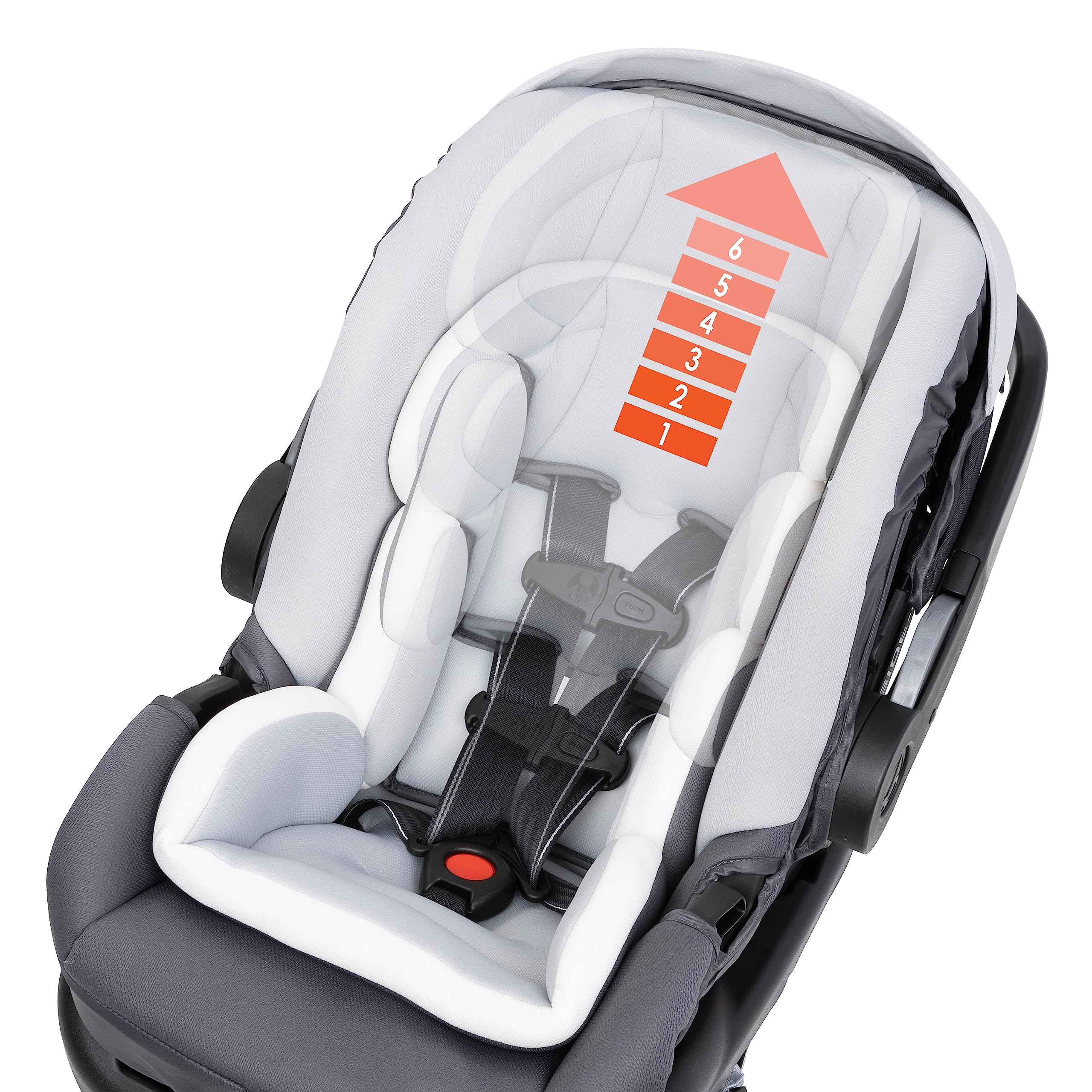 Baby Trend Secure-Lift Infant Car Seat - Lightweight & Safe for Newborns to 35 lbs, Dash Grey - Perfect for Travel, Shopping & Daily Commutes