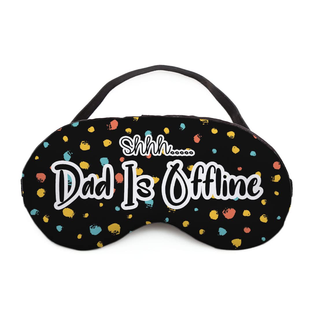 Crazyify Printed Eye Mask for Dad - Comfortable Sleep Mask for Men & Fathers - Perfect Father's Day Gift & Birthday Present (7.4 x 4 Inches) - Ideal for Travel, Relaxation & Nighttime Sleep