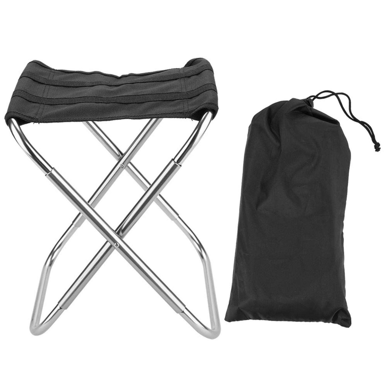 EBTOOLS Ultra Lightweight Folding Camping Stool - Portable Compact Collapsible Fishing Stool for Outdoor Activities, Travel, Hiking & Picnics - Perfect for Camping Trips, Beach Fishing & Backpacking Adventures