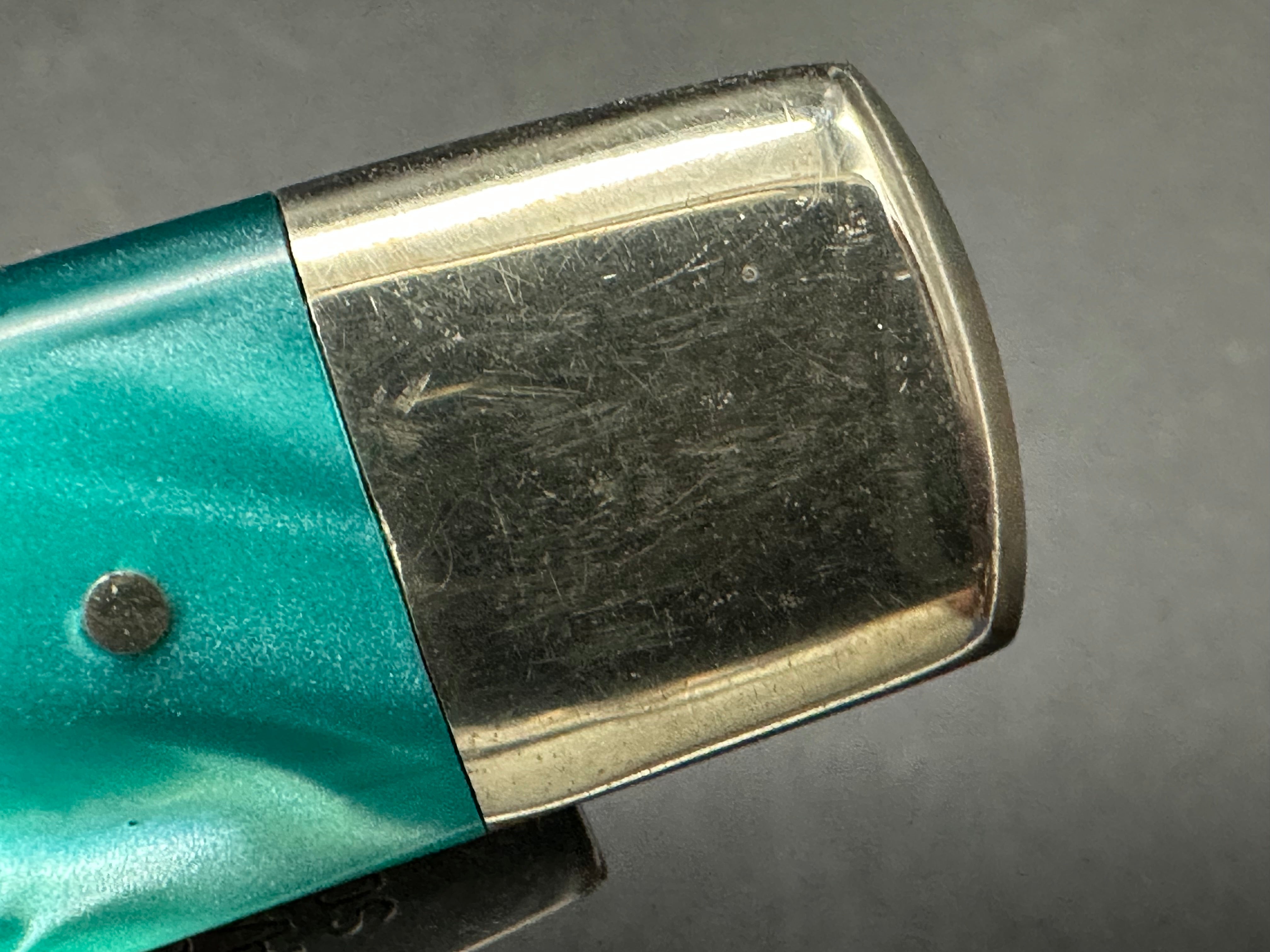 Bulldog Brand Hammer Forged Handmade Knife - Solingen Germany Crafted with Aqua Green Scales | Perfect for Outdoor Adventures, Camping & Survival