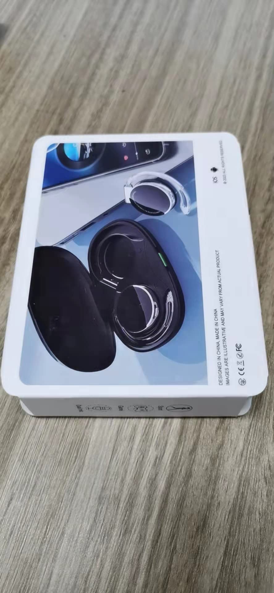 Open Ear Bluetooth Headphones V5.3 - Wireless Clip-On Sports Earphones with Ear Hooks, 4-Mic Noise Cancelling, 30H Battery & Charging Case - Perfect for Running, Cycling & Gym Workouts