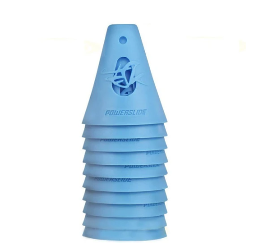 Powerslide Slalom Cones - Professional Training Cones for Skateboarding, Roller Skating & Agility Drills - Perfect for Outdoor Sports & Fitness Training