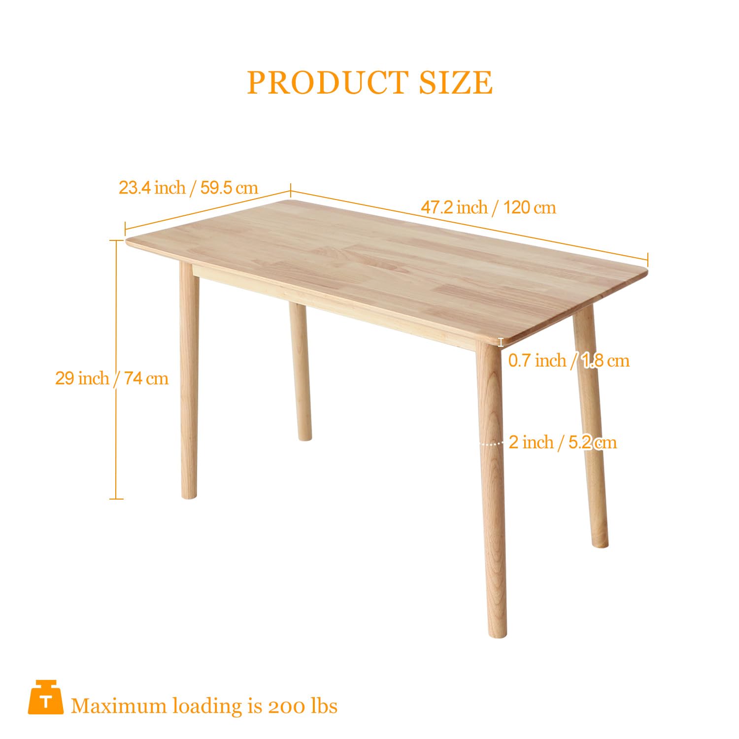 Solid Wood Dining Table 47