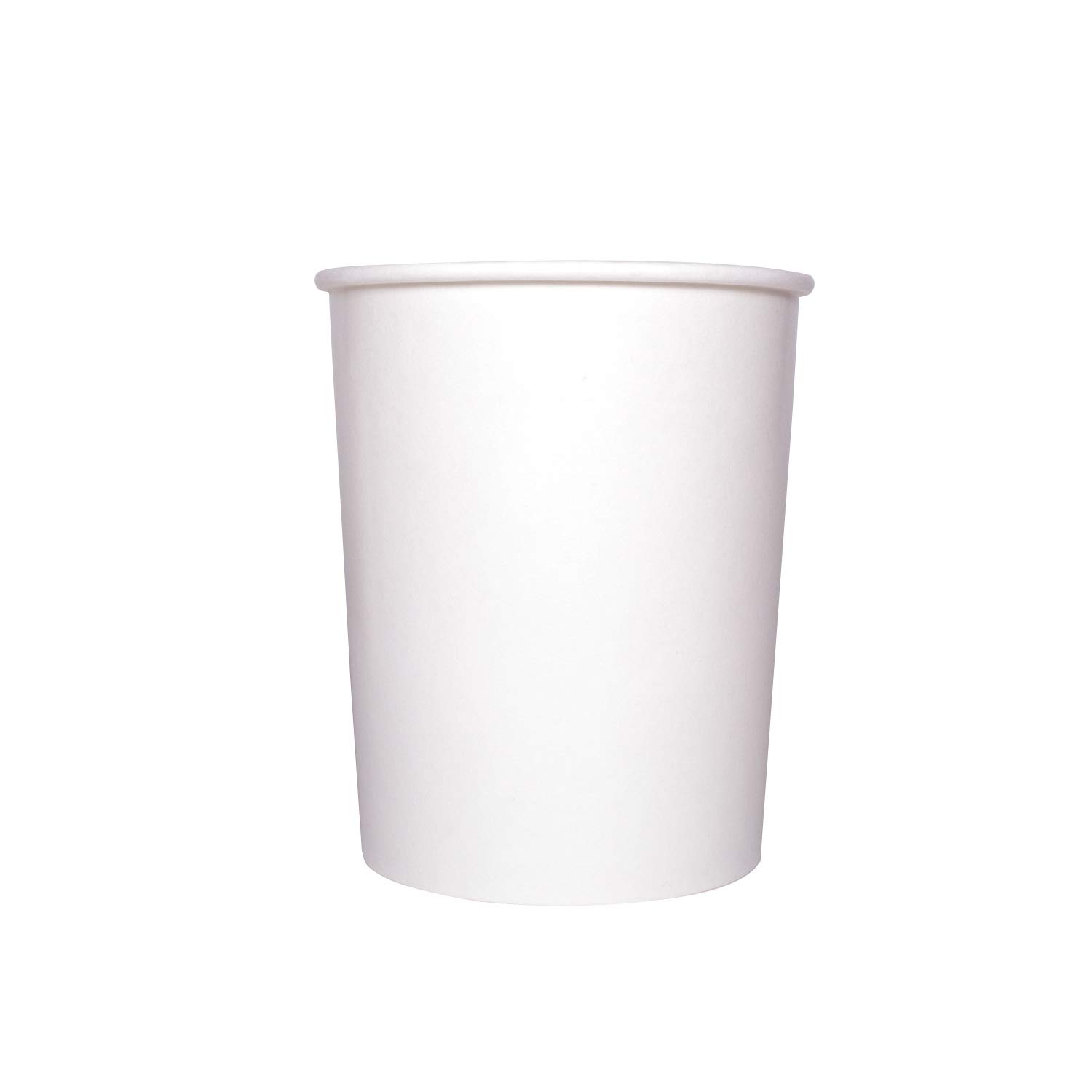 Eco-Friendly 32oz (500 ct) Disposable Paper Soup Bowls - Plastic-Free Party Supplies for Hot & Cold Foods, 115mm Rim - White (FP-GFC32W) | Perfect for Catering, Picnics, Parties & Takeout Meals
