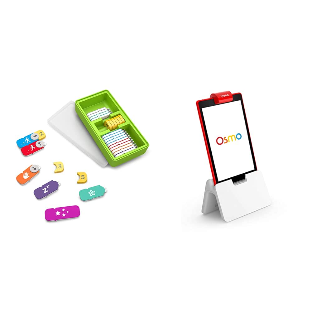 Osmo Coding Family Bundle with Fire Tablet Base - 3 Educational Learning Games for Kids Ages 5-10 | STEM Programming Kit for Beginners | Perfect for Homeschooling & Classroom Coding Activities