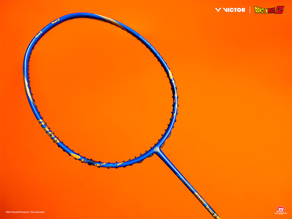 Victor X Dragon Ball Z Badminton Racket Gift Set [Nautical Blue] TK GOKU GB F - Premium Anime Sports Equipment for Dragon Ball Fans, Perfect for Tournaments & Collectors