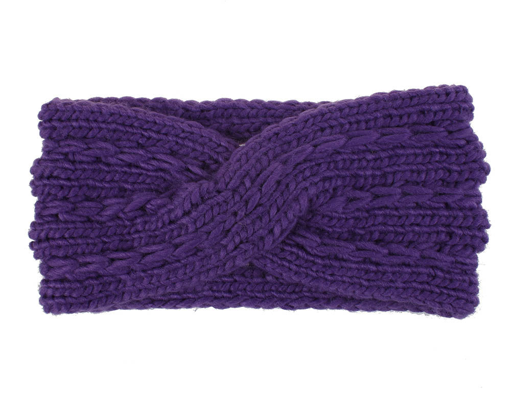 Warm Acrylic Thick Wool Knitted Headband for Women - Winter Fashion Hair Accessories - Perfect for Outdoor Activities & Cold Weather