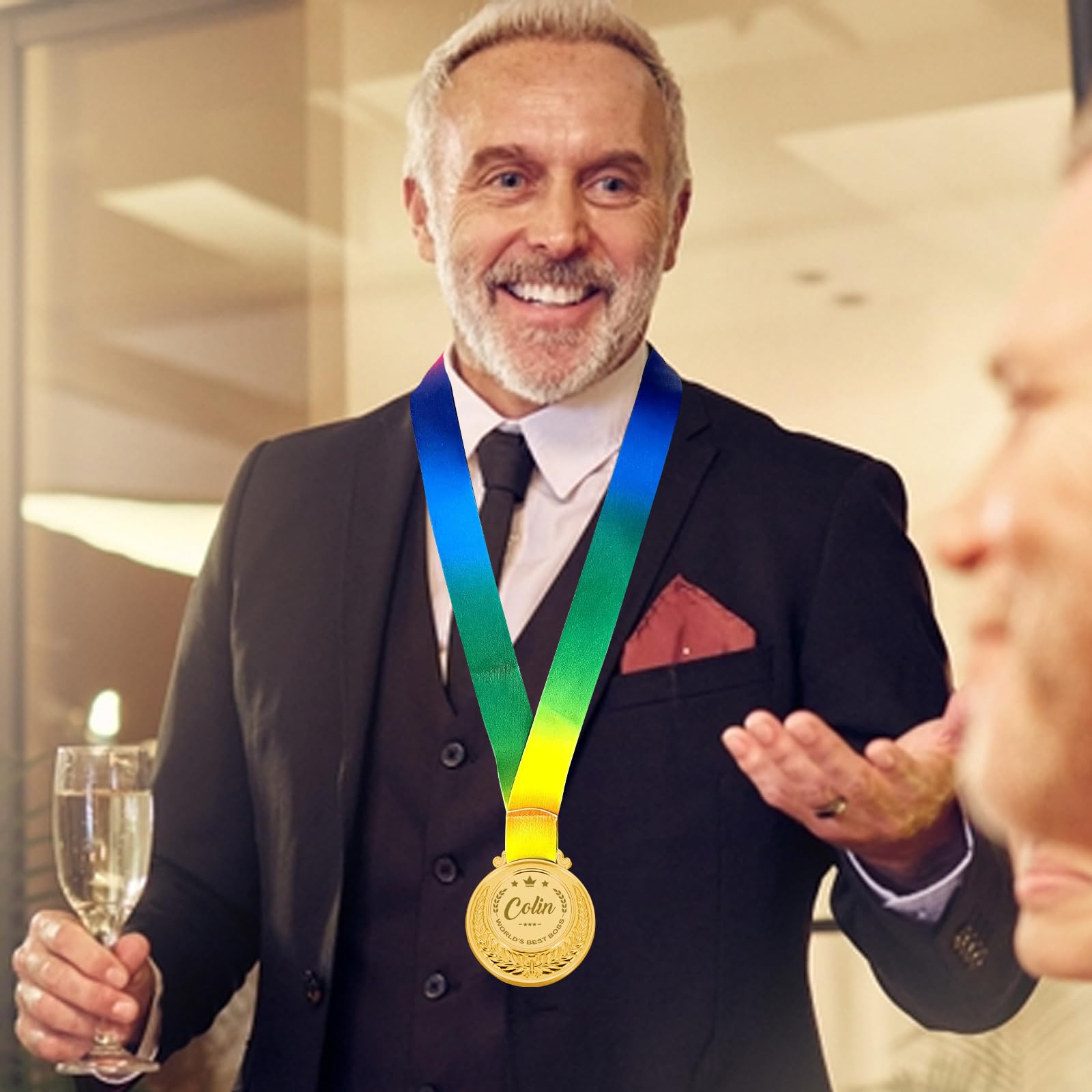 Funny Boss Day Gifts for Women & Men - Custom Gold Medals for Awards & Retirement