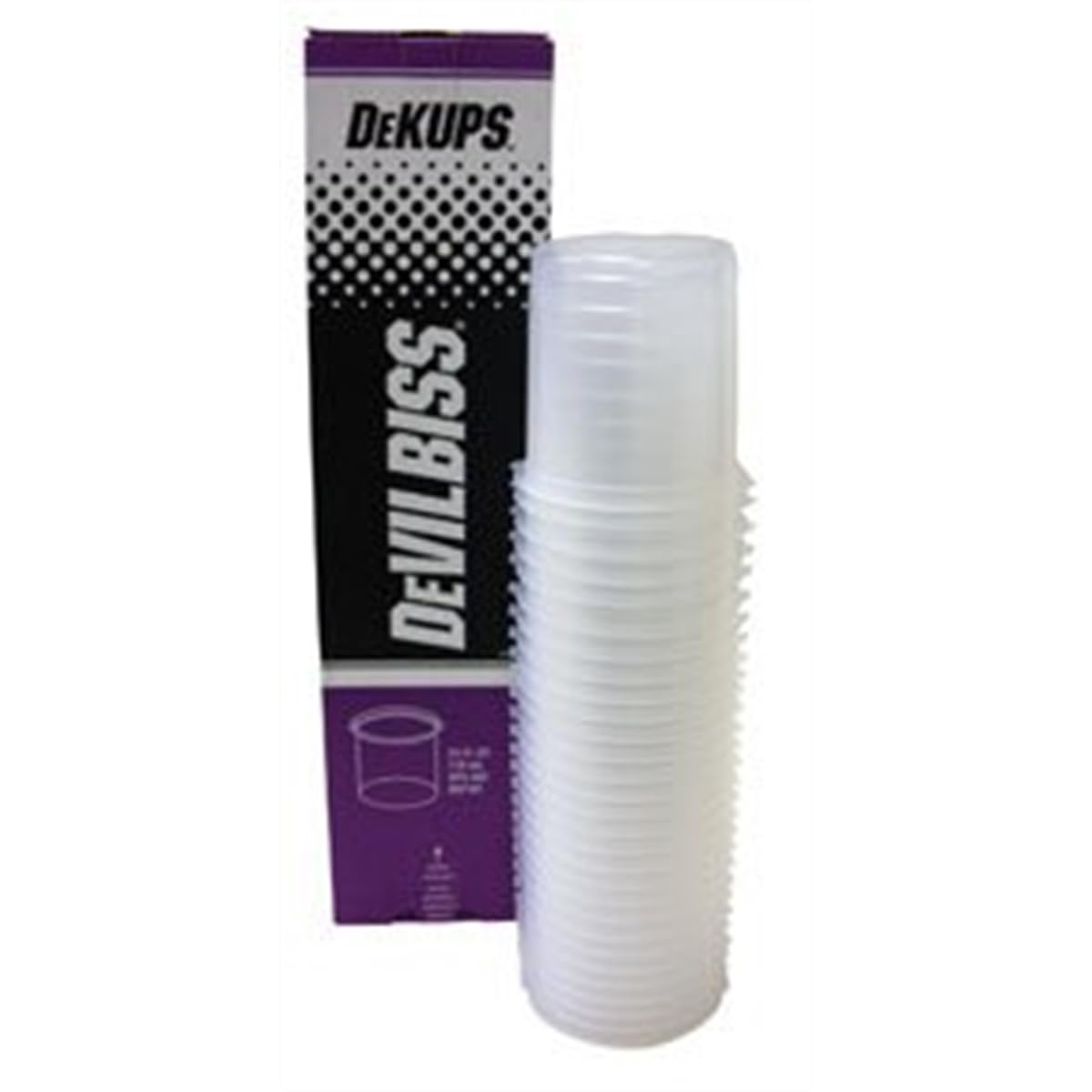 DeVilbiss DPC-601 DeKups Disposable Cups and Lids - 24 oz. for Paint Sprayers | Convenient Paint Sprayer Accessories for Professional and DIY Projects