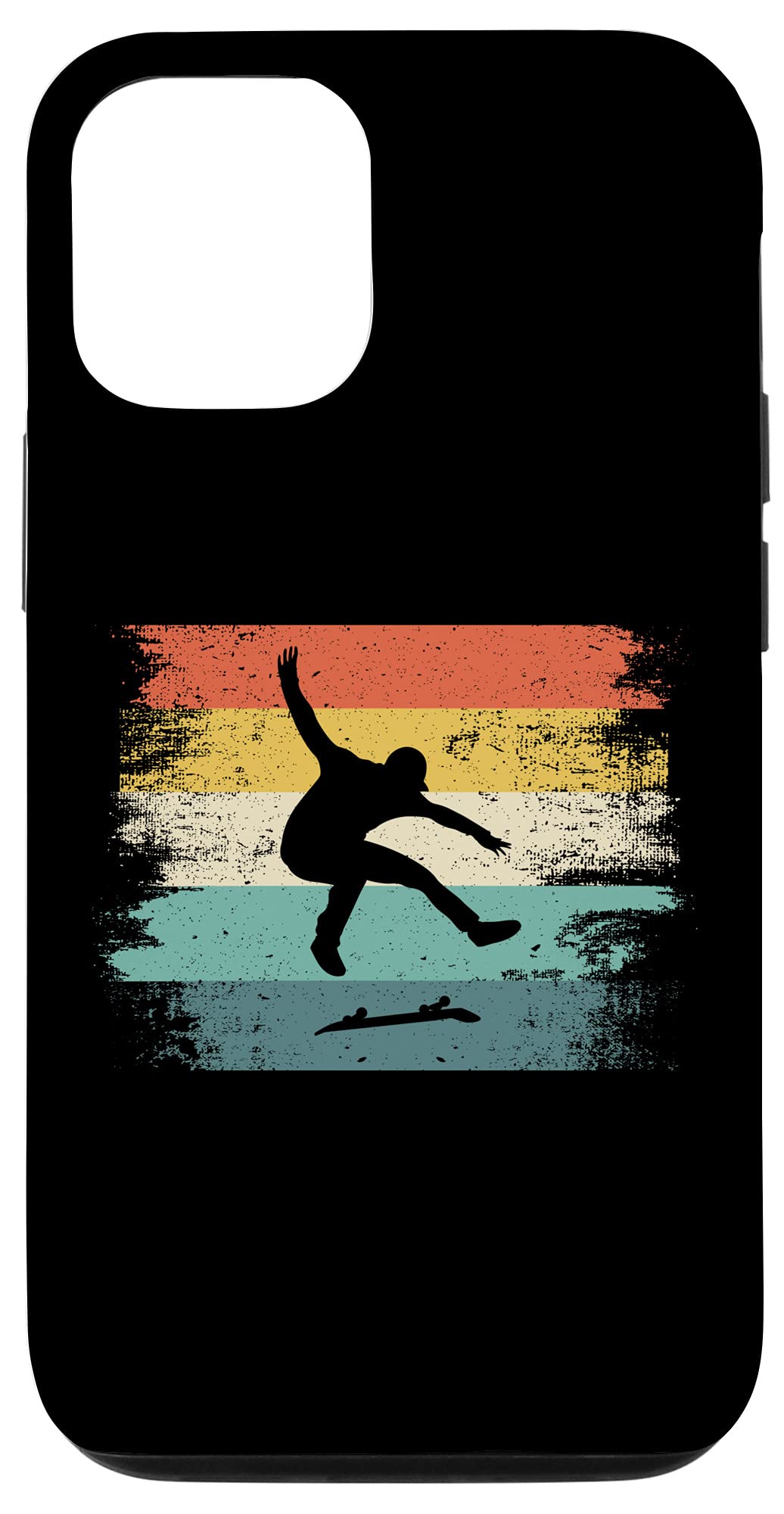 Vintage Retro Skateboard Aesthetic Phone Case for iPhone 12 & 12 Pro - Durable Protective Cover for Skaters & Street Style Enthusiasts | Perfect for Skateboarding, Urban Fashion & Daily Use
