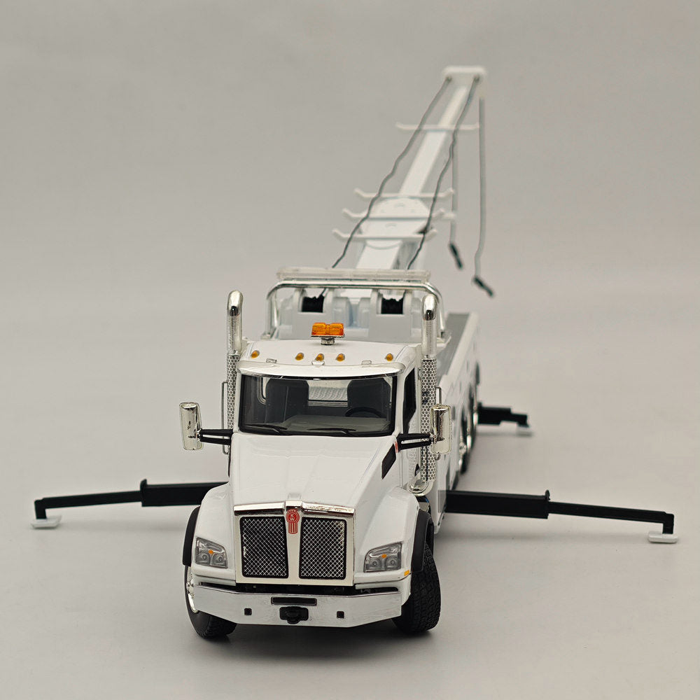 FIRST GEAR 1/50 Scale Kenworth T880 Diecast Truck with Century Model 1060 Rotator Wrecker - White Collectible Model Car (50-3467) - Perfect for Truck Enthusiasts, Diecast Collectors, and Display Showcases