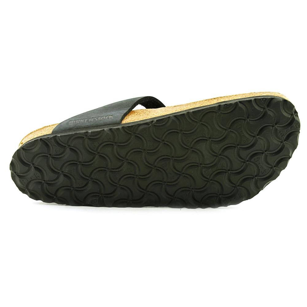 Birkenstock Women's Gizeh Black Oil Leather Sandals - Comfortable Cork Footbed for Casual Wear, Walking & Summer Outfits