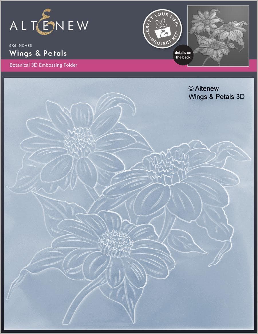 DIY Craft Your Life Project Kit: Wings & Petals - Creative Art Supplies for Scrapbooking, Card Making & Home Decor