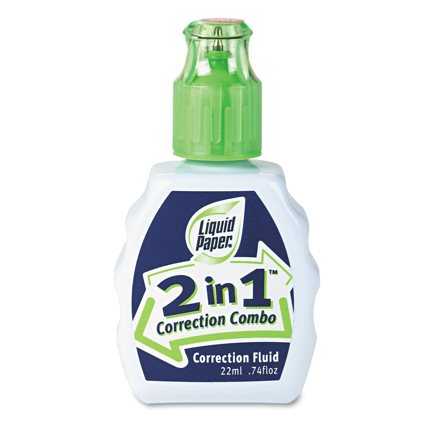 2 in 1 Correction Fluid & Tape Combo - 22ml White Out Bottle with Correction Tape - Perfect for Office, School & Home Document Editing