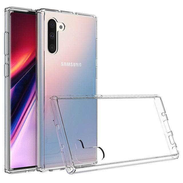Durable Crystal Clear Hybrid Bumper Case for Samsung Galaxy Note10+ - Shockproof Hard Acrylic Back Cover - Perfect for Daily Use & Outdoor Protection
