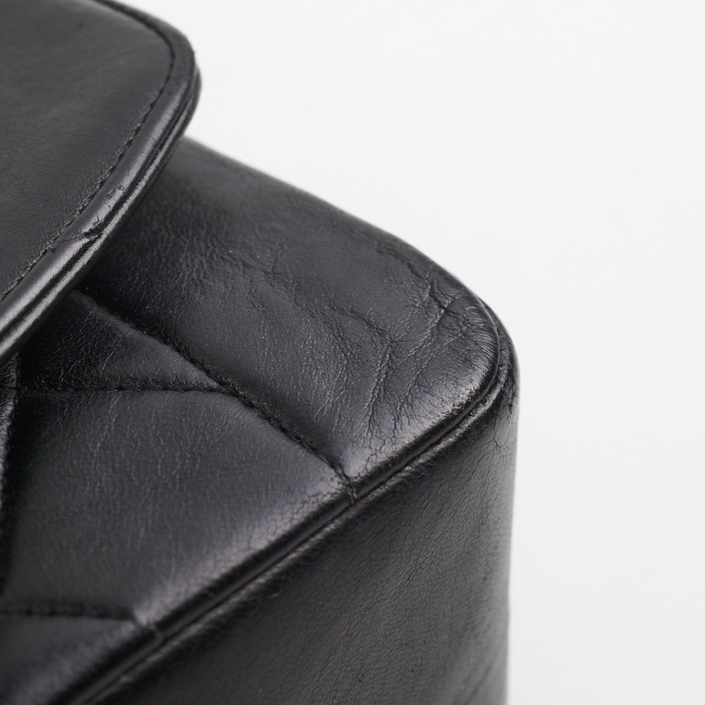Chanel Medium Diana Black Leather Shoulder Bag - Luxury Designer Handbag for Women | Perfect for Work, Travel & Evening Events