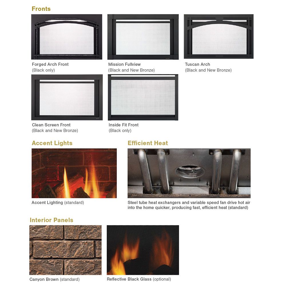 Majestic Trilliant 25 Direct Vent Gas Fireplace Insert - TRILLIANT25 - Perfect for Cozy Living Rooms & Energy-Efficient Home Heating