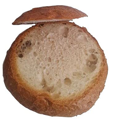 4 Pack Soup Boule Bread Bowls - Perfect for Serving Soups, Stews & Dips at Parties & Family Dinners