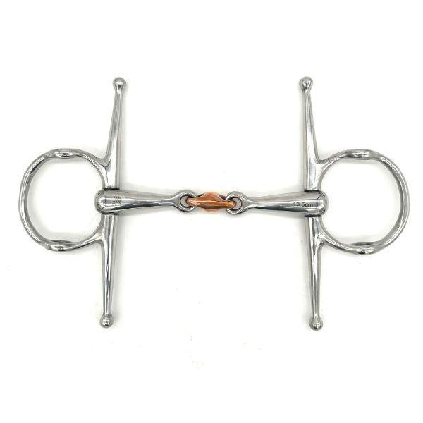Jake Adams Small Copper Double Jointed Elliptical Nelson Gag Bit - Horse Training Bit for Dressage, Jumping & Western Riding - Comfortable & Durable Equestrian Equipment