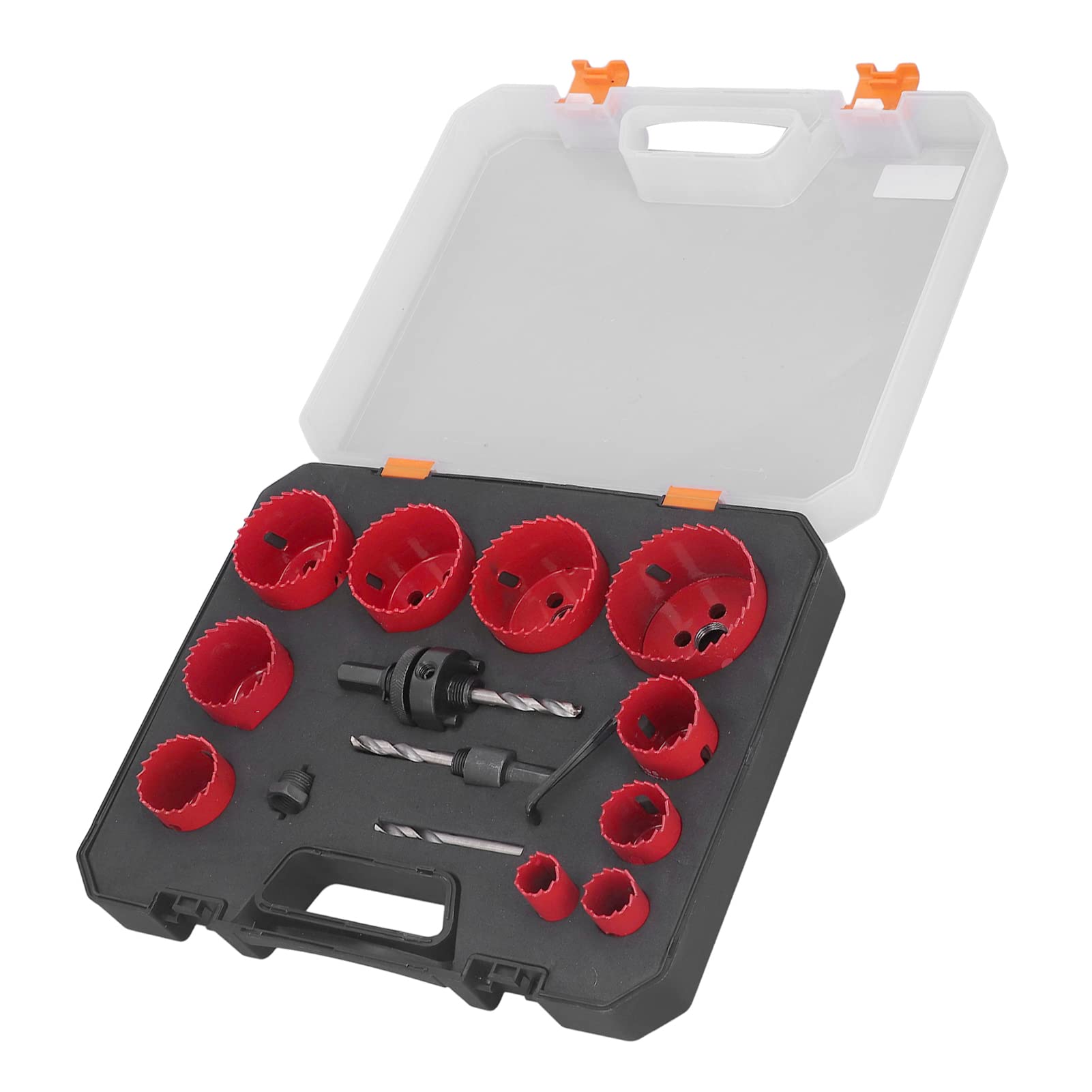 Premium HSS Hole Saw Kit for Metal & Wood - High Speed Steel Drill Bit Set (0.7in to 2.5in) - Professional Metal Cutting Tools for DIY, Construction & Plumbing Projects