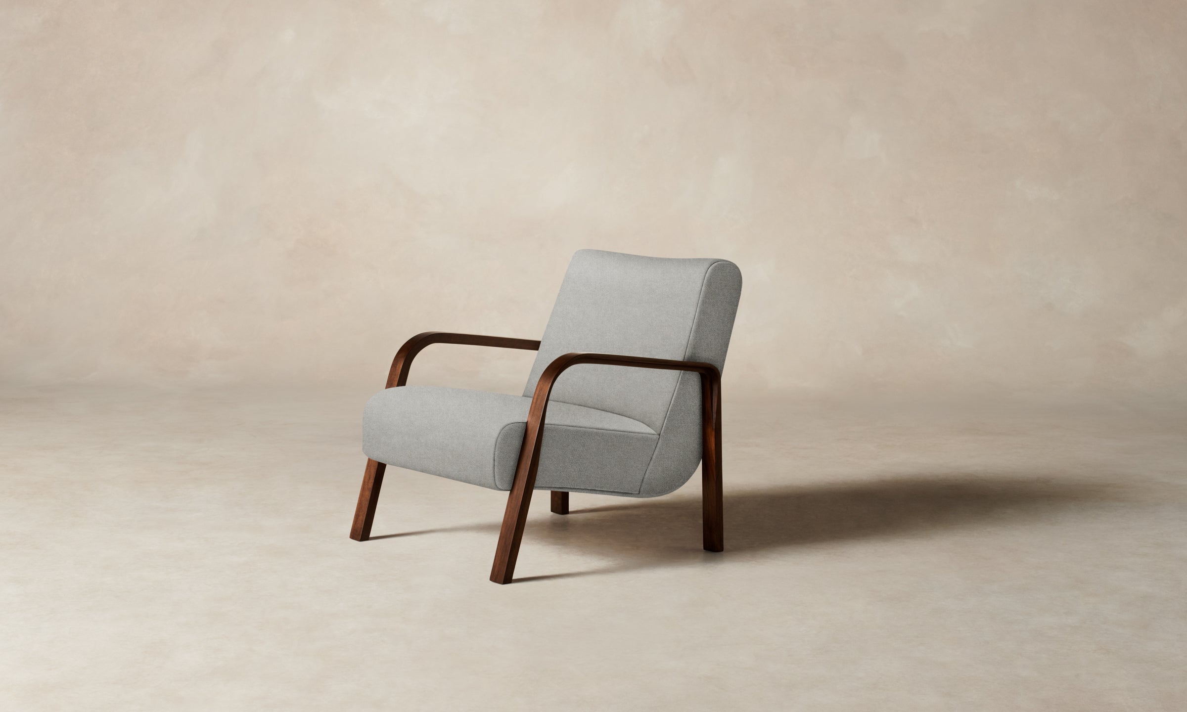 Felix Chair - Premium Merino Wool Upholstery in Heather Grey - Perfect for Living Rooms, Offices & Cozy Spaces