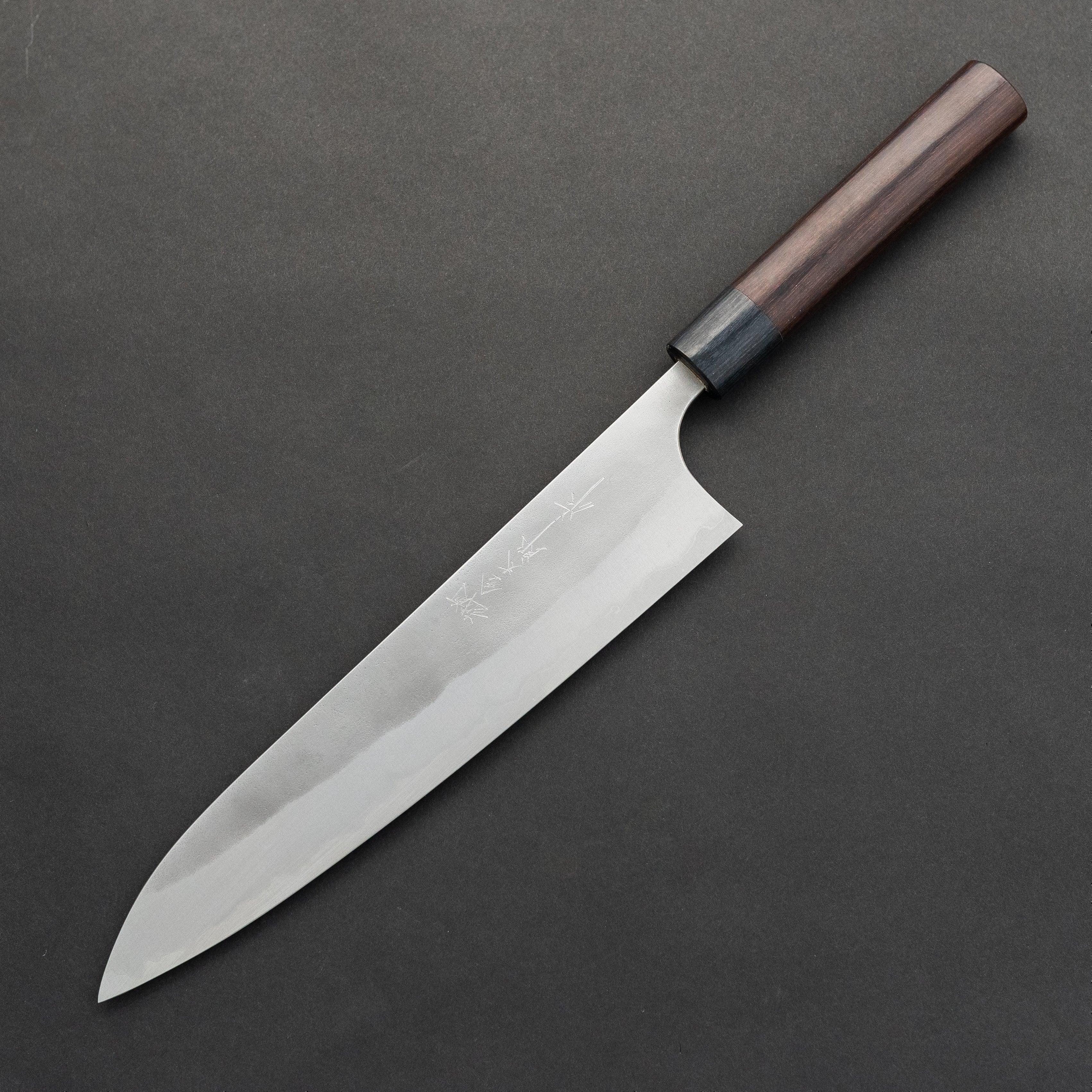 Kato AS Nashiji Gyuto 210mm Japanese Chef Knife - High Carbon Steel Kitchen Knife for Professional Chefs & Home Cooking, Perfect for Slicing, Dicing & Meat Cutting