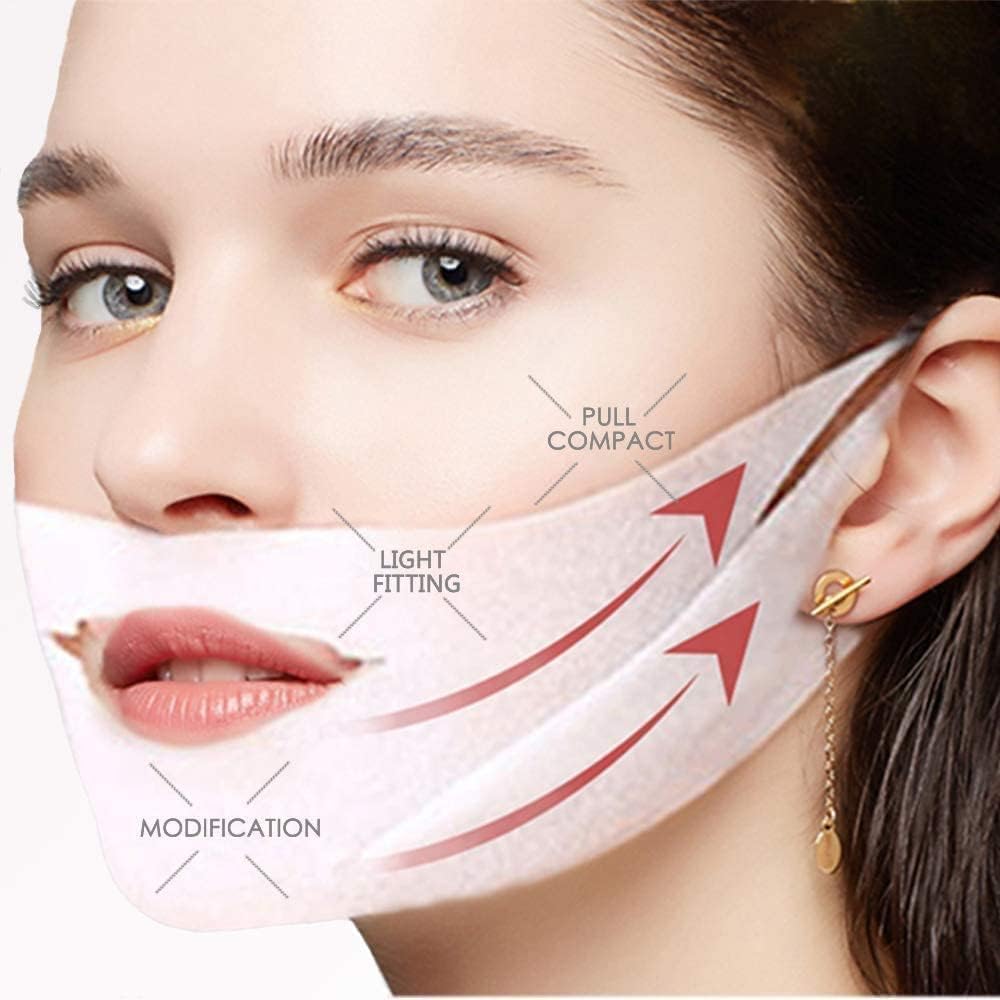 APURK V-Shape Facial Slimming Gel Mask - Double Chin Reducer & Contour Lifting Treatment for Women & Men | Firming, Moisturizing & Skin Tightening | Face Care for Shaping & Anti-Aging | Perfect for Daily Skincare Routine & Spa Night (1 Pack)