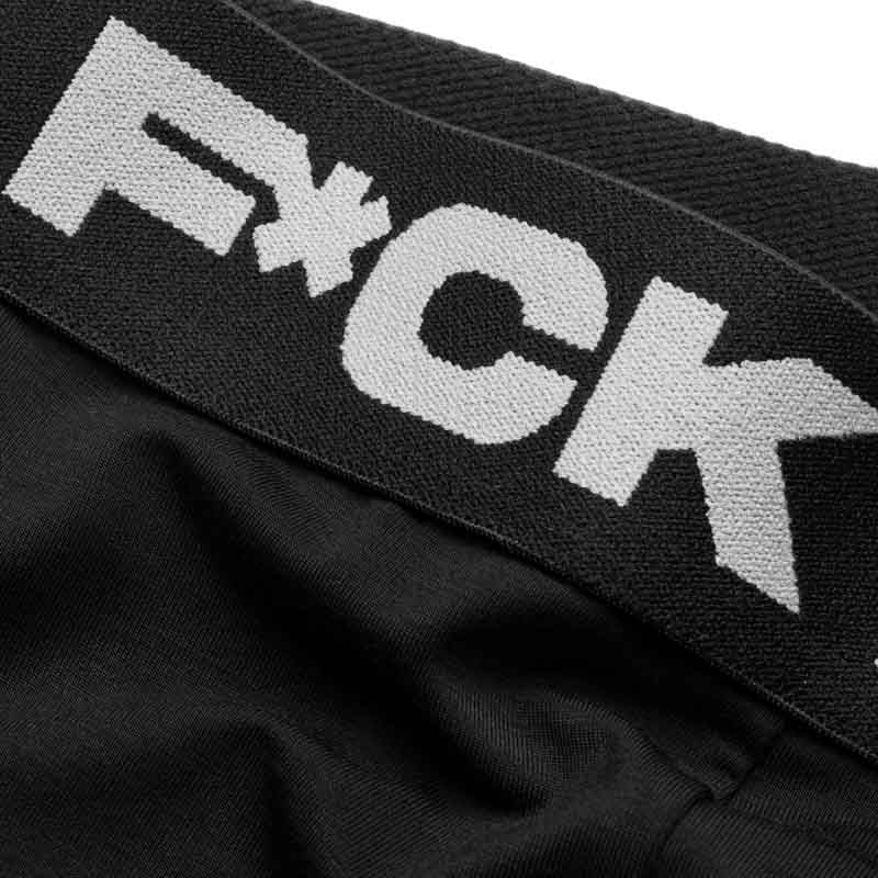 F*ck Politics Boxer Briefs for Men - Black Comfortable Underwear - Perfect for Casual Wear, Gym, and Everyday Use