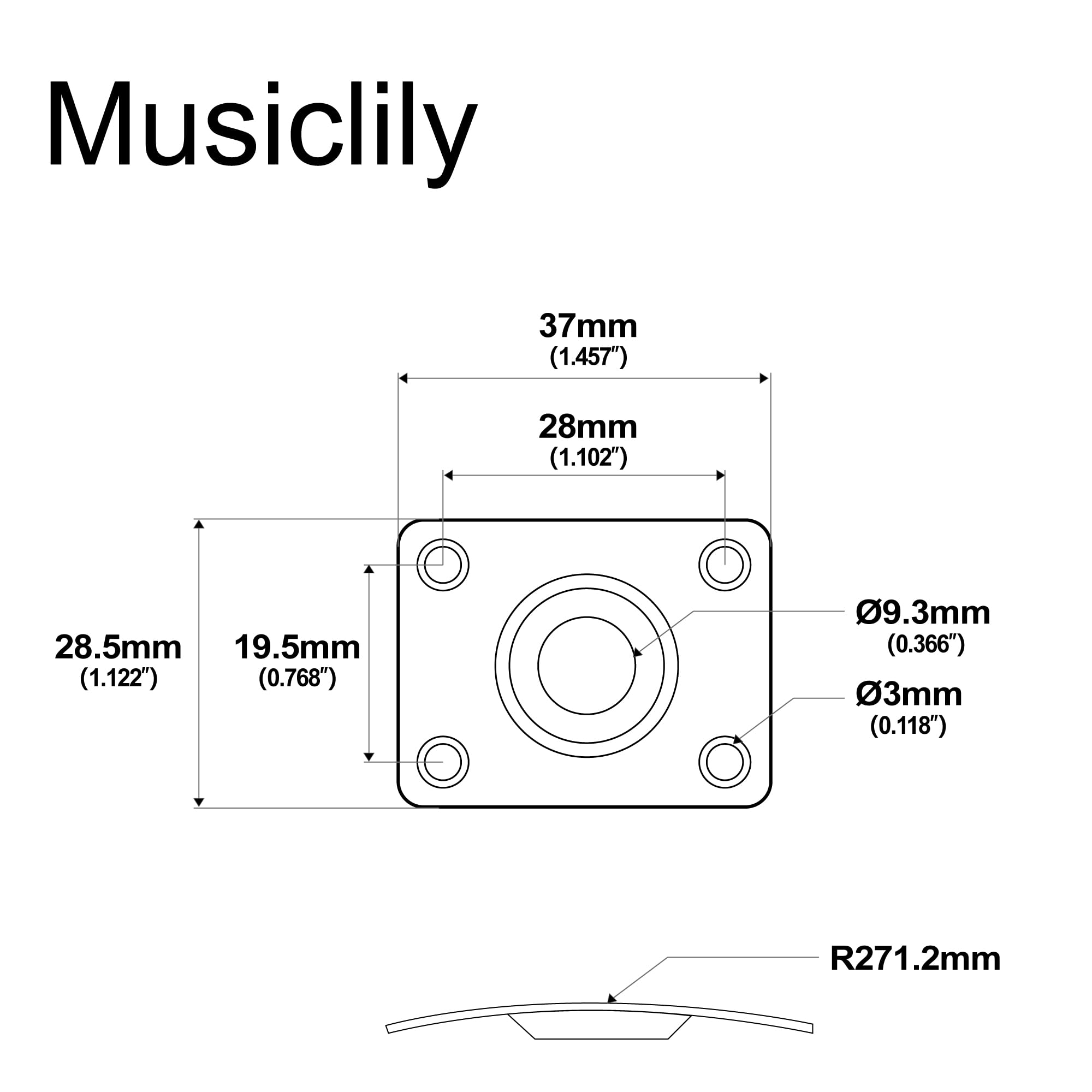 Musiclily 1/4