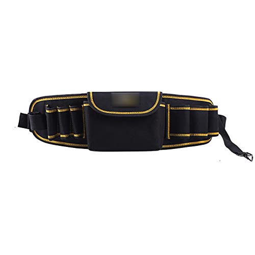 Heavy Duty Tool Belt Bag - Portable Electrician Waist Pack with Zipper, Repair Kits Organizer for Power Tools - Durable Polyester Construction (Style 2) - Perfect for Construction, DIY Projects & Home Repairs