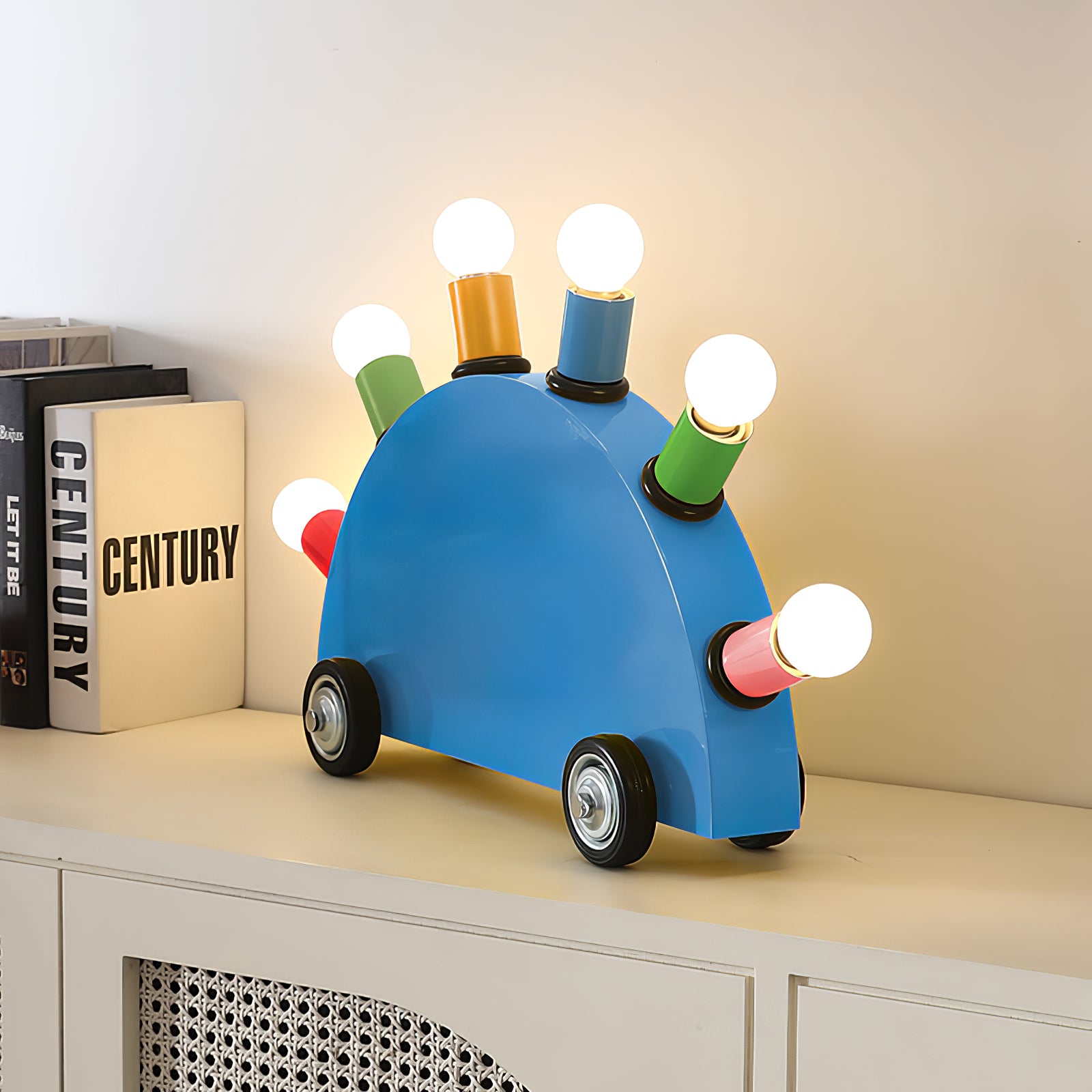 Cute Cartoon Car Night Light - LED Kids Bedside Lamp for Boys Room Decor, Birthday Gift - Perfect for Bedrooms, Nurseries, and Playrooms