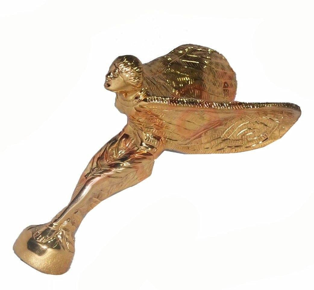 Rolls Royce Spirit of Ecstasy Hood Ornament - Premium Brass Car Emblem for Luxury Vehicle Customization | Perfect for Classic & Modern Rolls Royce Models