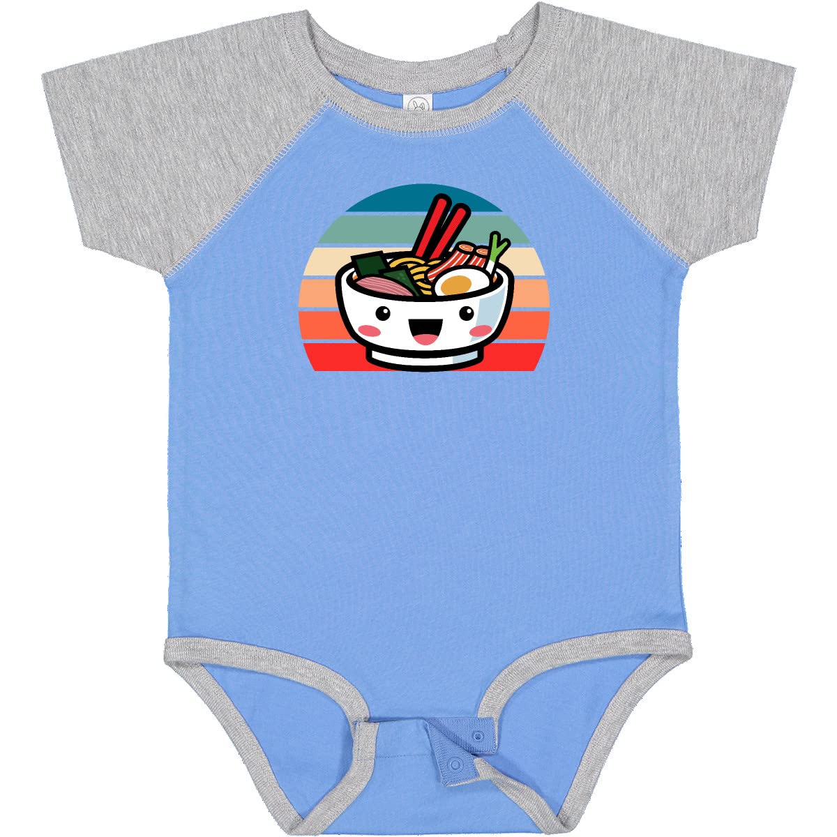 Inktastic Noodle Bowl Japanese Cute Ramen Kawaii Baby Bodysuit - Adorable Infant Onesie for Anime Lovers, Asian Food Fans & Kawaii Fashion - Perfect for Playdates, Photo Shoots & Themed Parties
