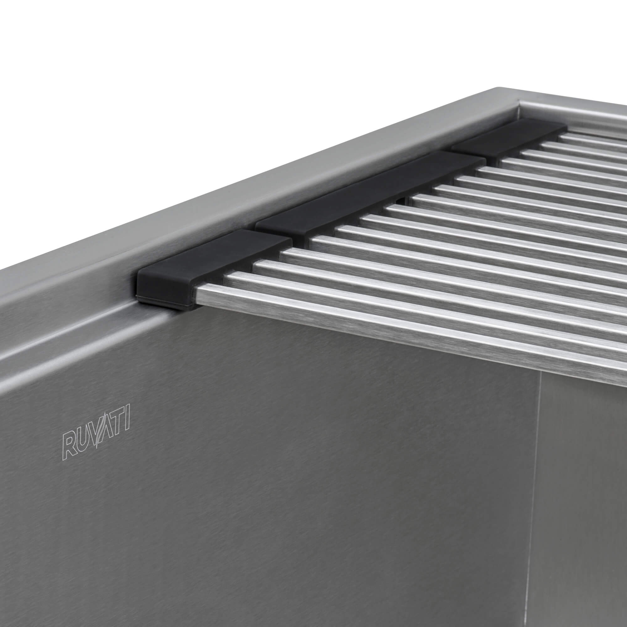 Foldable Drying Rack for Ruvati Workstation Sinks - Space-Saving Dish Rack for Kitchen Countertops - Perfect for Drying Dishes, Utensils, and Cutting Boards