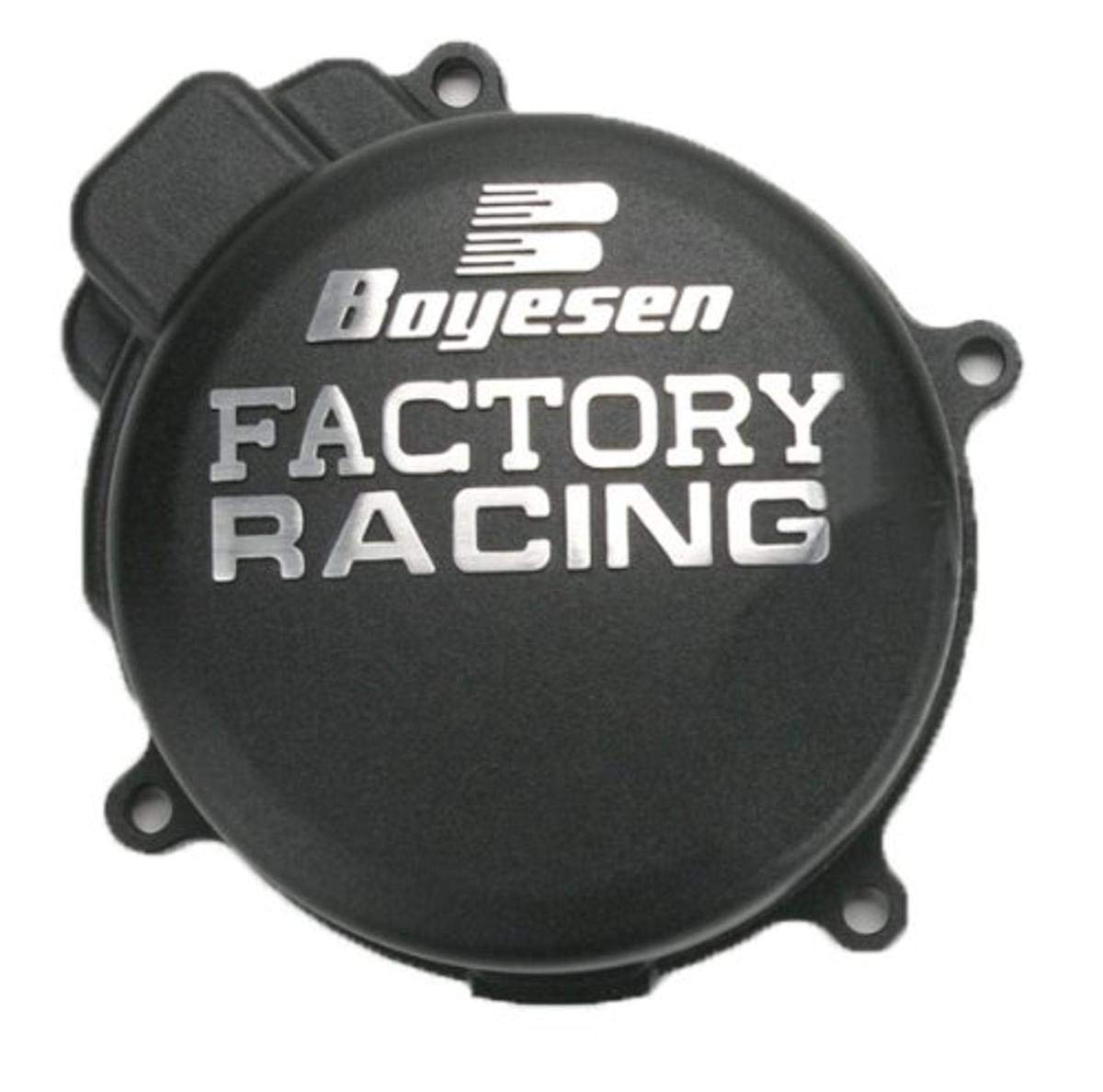 Boyesen SC-32AB Black 'Factory Racing' Ignition Cover - High Performance Motorcycle Engine Protection for Dirt Bikes & ATVs - Off-Road Racing & Trail Riding Accessories