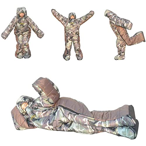 Ultralight Windproof Adult Sleeping Bag for Winter Camping - Wearable, Lightweight & Cold Protection - Perfect for Hiking, Backpacking, Climbing & Outdoor Adventures (XL Size)