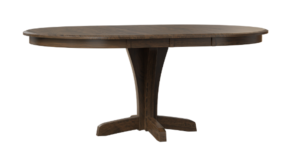 Uvalde Pedestal Table - Elegant Dining Table for Kitchen & Dining Room | Perfect for Family Gatherings & Dinner Parties | Solid Wood Base & Durable Tabletop