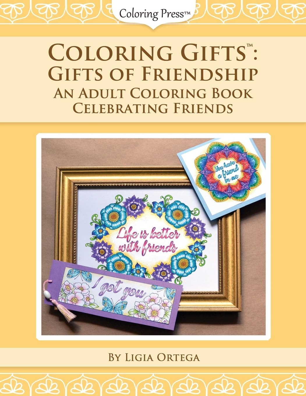 Adult Coloring Book for Friends - Thoughtful Friendship Gifts with Beautiful Designs | Perfect for Relaxation, Stress Relief & Creative Gift Giving