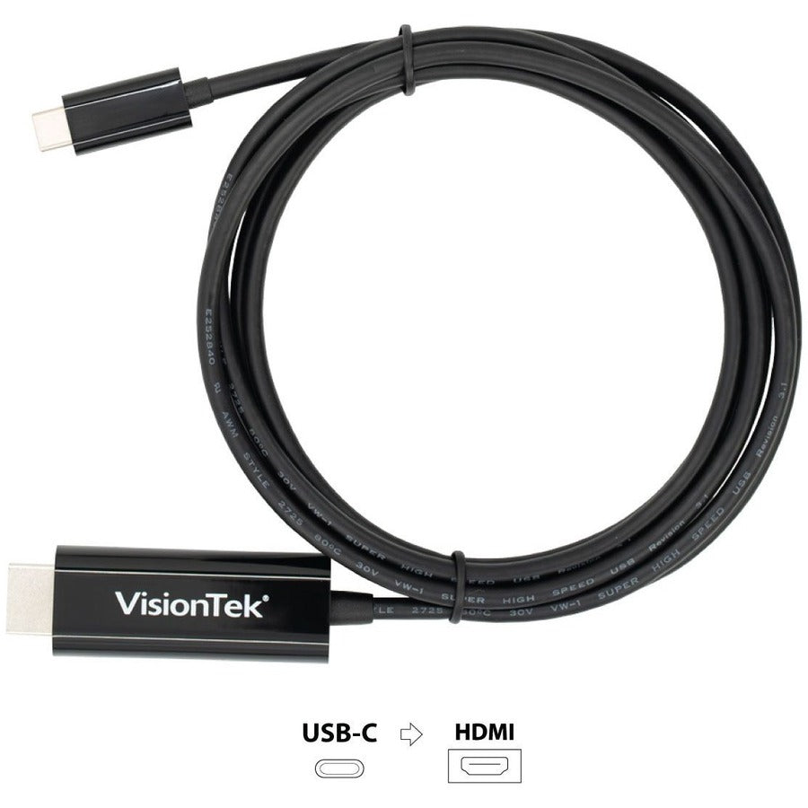 2M USB C to HDMI 2.0 Cable (4K@60Hz) - Thunderbolt 3 Compatible - for MacBook Pro, iPad Pro, Dell XPS - Perfect for Home Theater, Office Presentations & Gaming