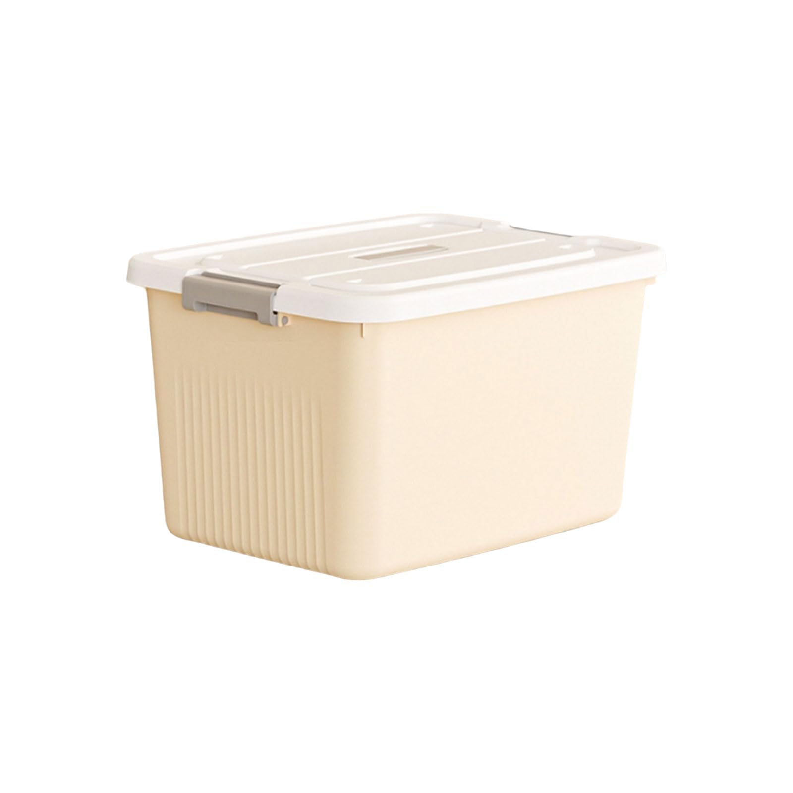 Stackable Plastic Storage Bins with Handles & Lids - Lightweight Multifunctional Organizer for Home, Office, Closet & Garage Storage Solutions