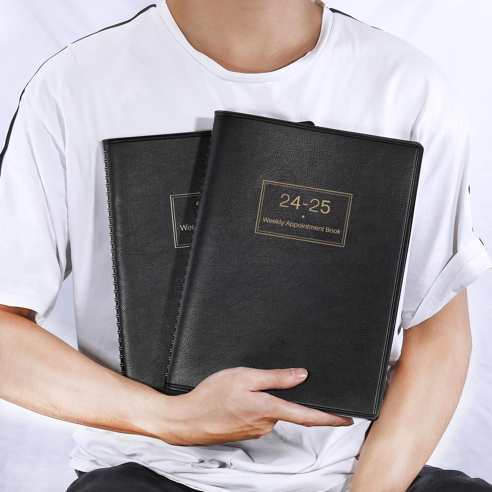 2025-2026 Indeme Weekly Planner | August 2025 to July 2026 A4 Appointment Diary with 15-Minute Intervals | Softcover Hourly Organizer (21.8 x 29 cm, Black) | Perfect for Business Professionals, Students & Time Management