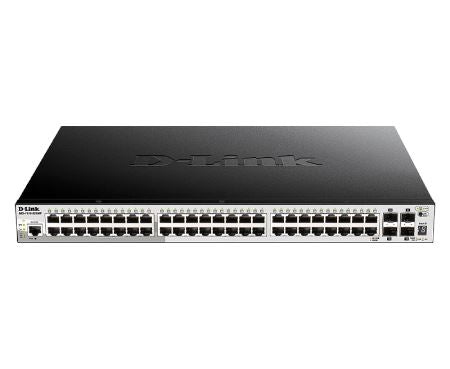 D-Link DGS-1510-52XMP 52-Port Gigabit Stackable Smart Managed Switch with 10G Uplinks - Ideal for Business Networks, Data Centers & Office IT Infrastructure (Pre-Order Only)